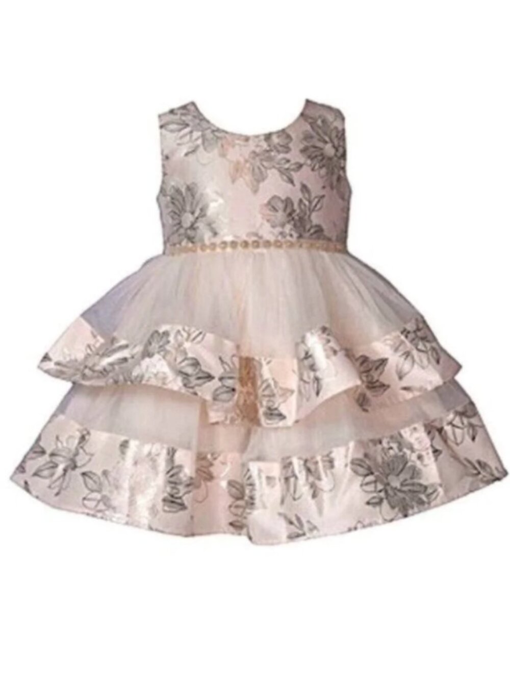 Bonnie Jean Toddler Girls Pink  Fit + Flare Fancy Dress 2T